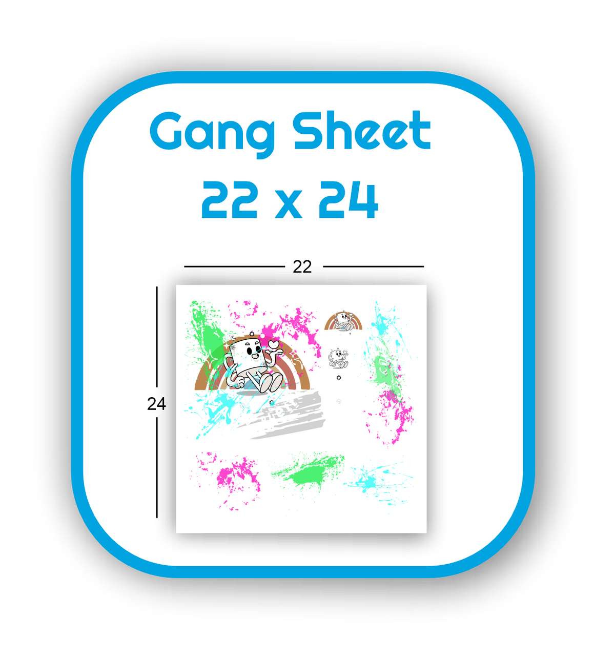 Gang Sheet 22x24