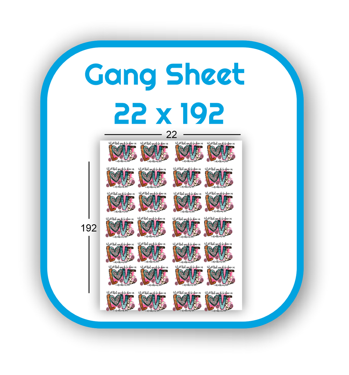 Gang Sheet